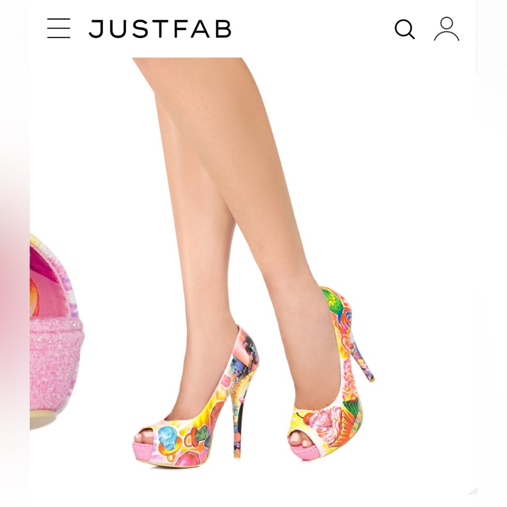 Iron fist by just fab sweets for my sweets platform heels size 7